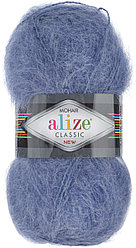 Пряжа Alize Mohair Classic цвет 411 джинс снят с пр-ва