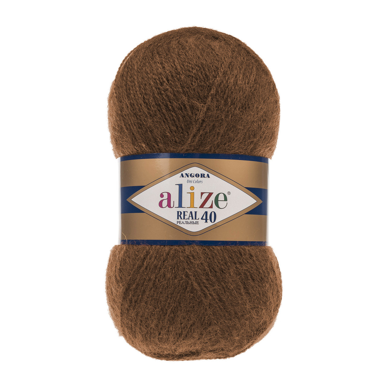 Пряжа Ализе Ангора Риал 40  (Alize Angora Real 40) цвет 690 кирпичный меланж