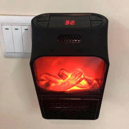 Мини обогреватель "Камин" Flame Heater 1 000 Вт с пультом управления - фото 4 - id-p111157799