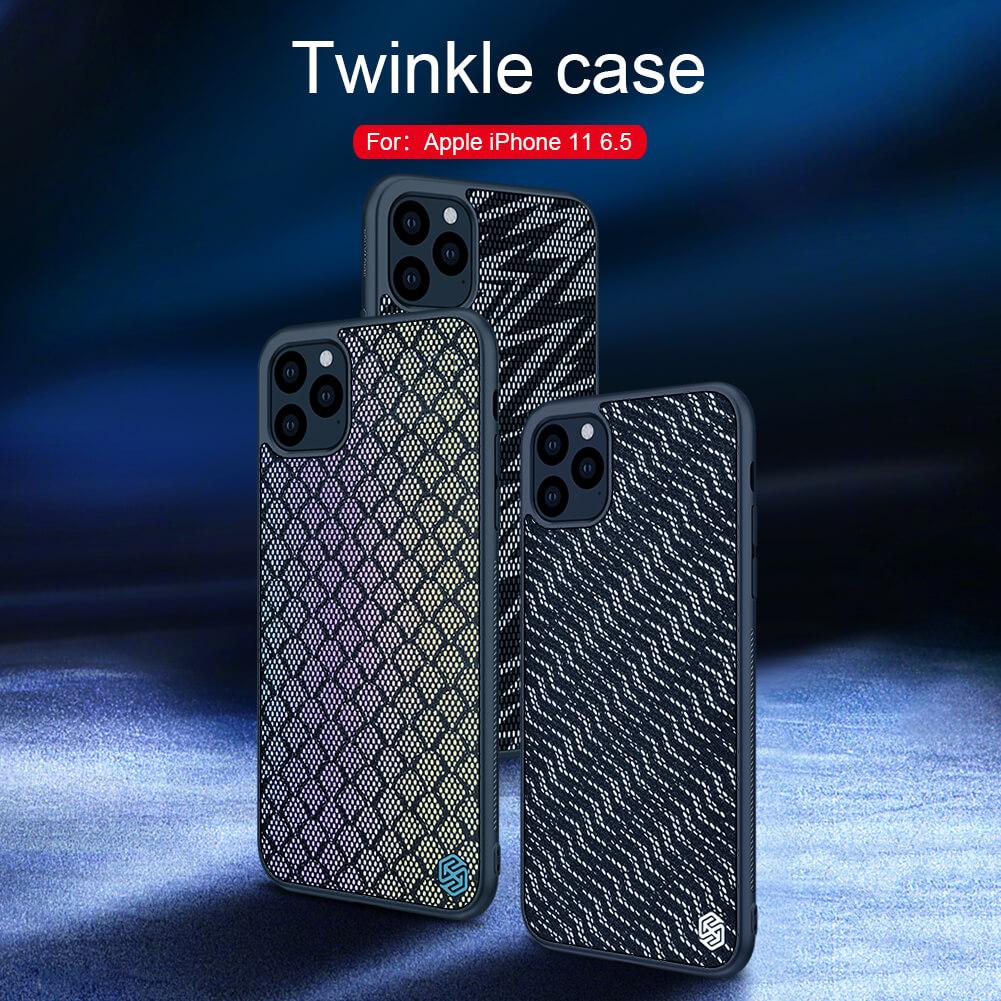 Чехол-накладка Nillkin Twinkle case черно-серебряного цвета "молния" для Apple iPhone 11 Pro Max - фото 3 - id-p111160191
