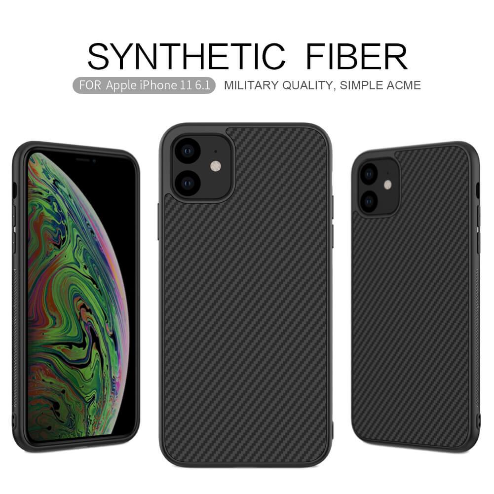 Чехол-накладка Nillkin Synthetic fiber case черный для Apple iPhone 11 Pro - фото 4 - id-p111160203