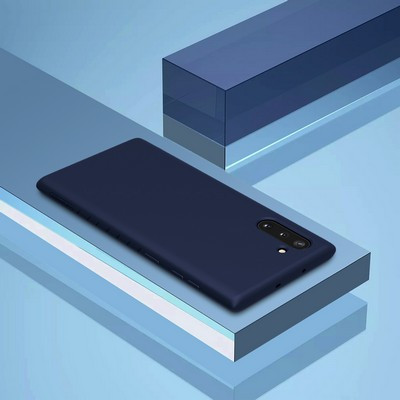 Силиконовый бампер Nillkin Rubber-wrapped Protective Case Синий для Samsung Galaxy Note 10 - фото 3 - id-p111160262