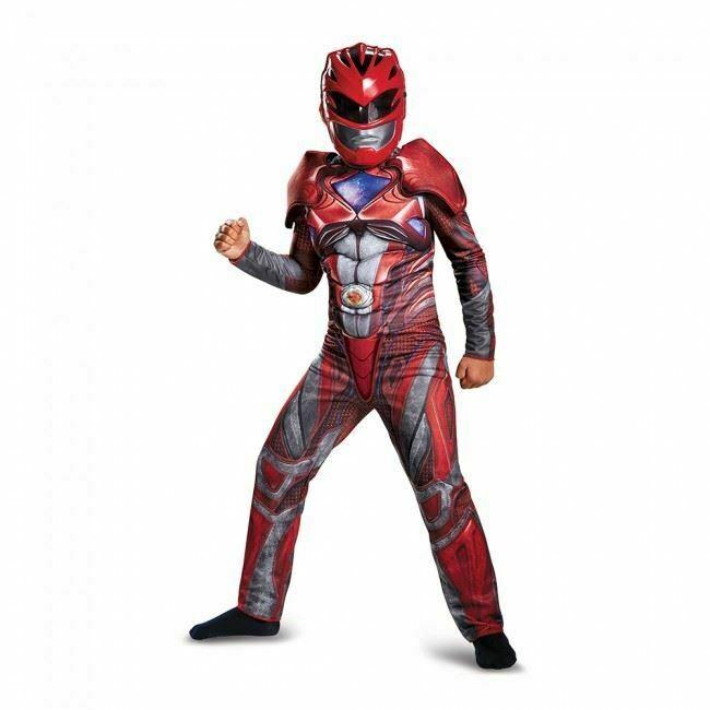 Детский костюм power rangers с мускулами (красный) пауэр ренджерс - фото 1 - id-p111161026