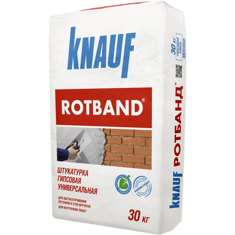 Штукатурка Ротбанд, 30 кг, гипсовая, Rotband КНАУФ