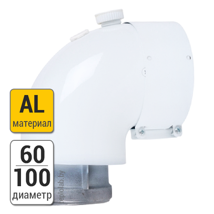 Колено с отверстием для измерений Vaillant DN60/100, 90°, фото 2