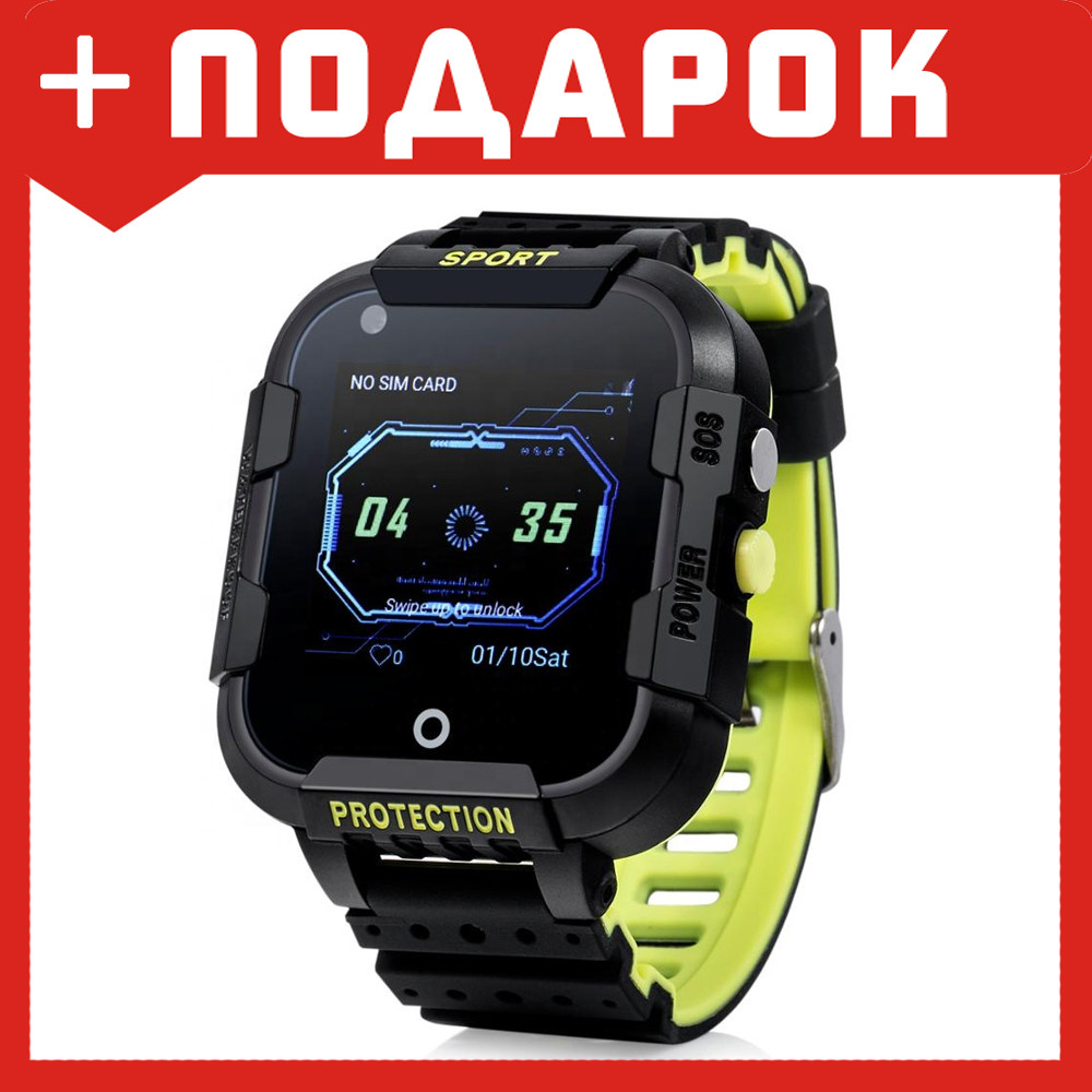 Детские GPS часы Wonlex KT12 (Водонепроницаемые) Черный - фото 1 - id-p111165008