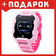 Детские GPS часы Wonlex KT12 (Водонепроницаемые) Розовый