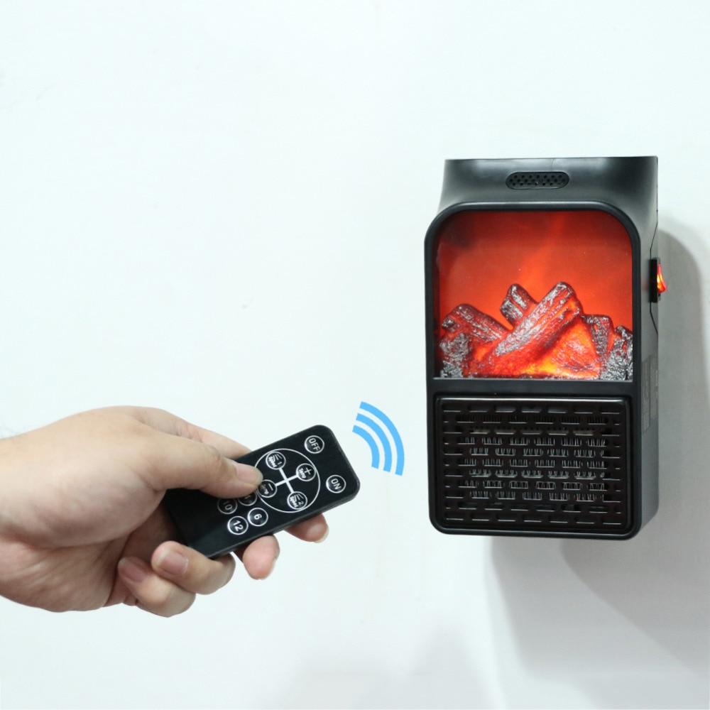 Мини обогреватель "Камин" Flame Heater (Handy Heater) с пультом управления, 1 000 Вт - фото 7 - id-p111165033