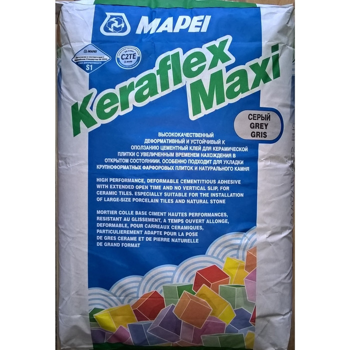 Клей Мапей Керафлекс Макси грей, эластичный, MAPEI KERAFLEX MAXI GREY, 25 кг