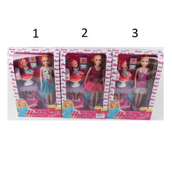 Детский игровой набор Кукла с собачкой, рожает щенят, Барби арт. HB029 с аксессуарами для девочек - фото 3 - id-p111196643