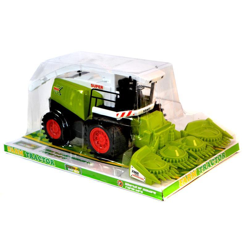 Детский инерционный комбайн  36 см Farm Tractor 0488-290