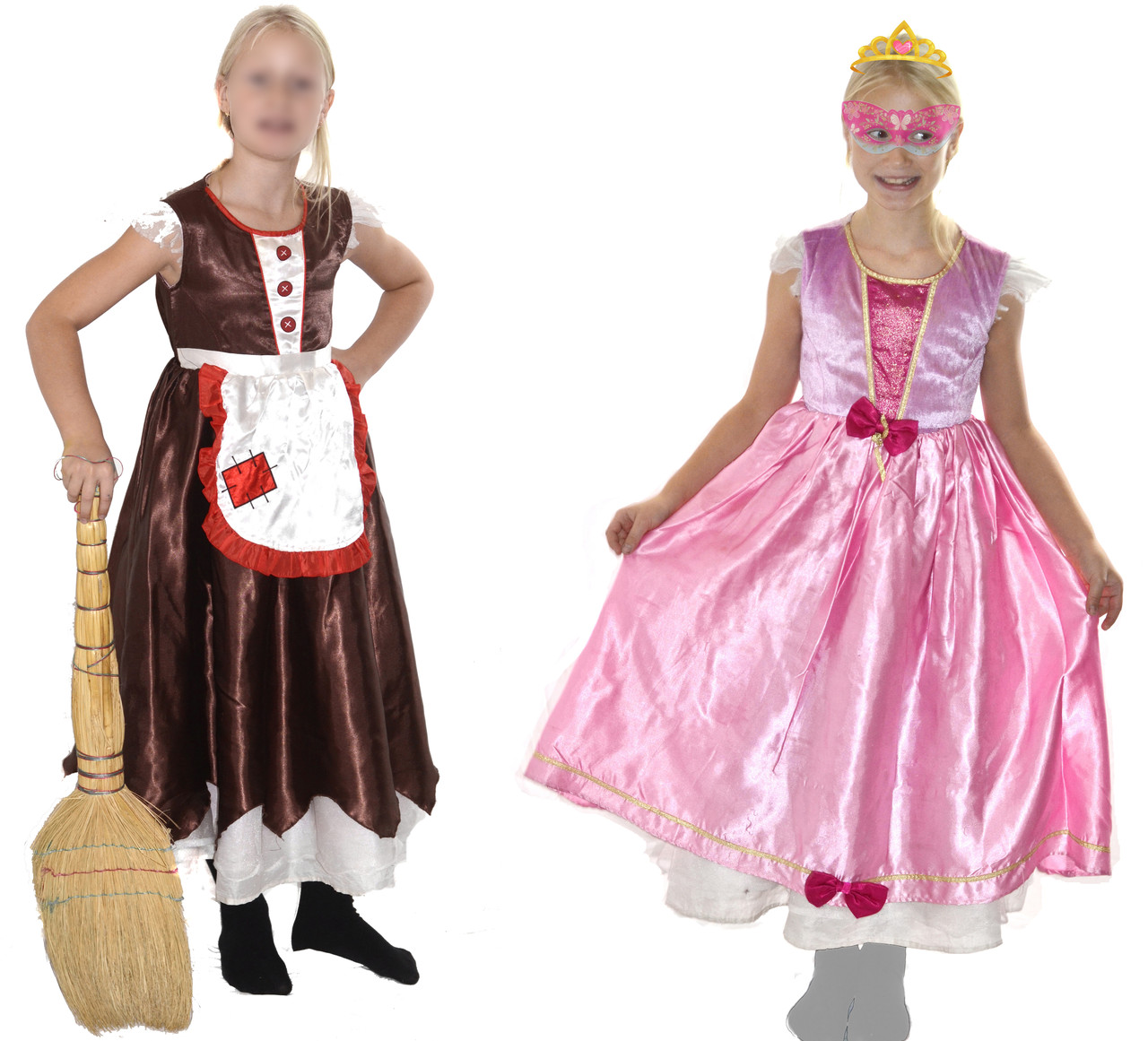 Платье карнавальное двухстороннее Золушка на 6-8 лет - фото 1 - id-p111199223