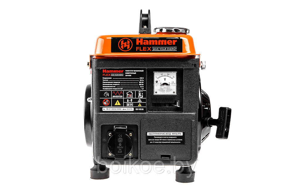 Генератор инверторный Hammer Flex GN1000i (0.9 кВт, 220В) - фото 2 - id-p111197880