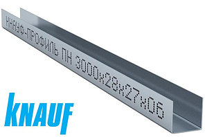Профиль для гипсокартона UD 27x28 Кнауф  KNAUF  Металл 0.6 мм. Длина 3 м