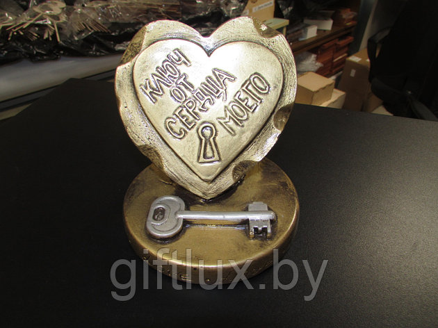 Сувенир "Ключ от сердца", гипс,10*10 см, фото 2
