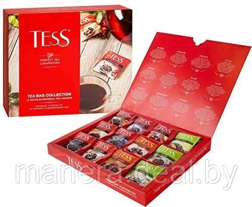Чай Tess "Tea Bag Collection" 60п*1,5г (12 видов чая) - фото 1 - id-p111208251