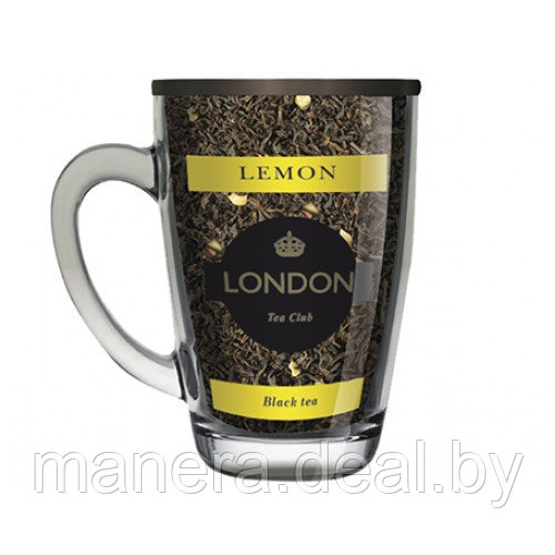 Чай London Tea Club черный Lemon 70г в стеклянной кружке (300мл