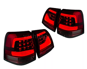 TOYOTA LAND CRUISER FJ200 `08-, фонари задние, светодиодные, тонированные красные