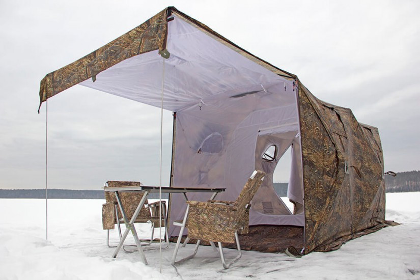 Зимняя палатка Берег Куб 3.60 (двухслойная) - фото 4 - id-p111210591