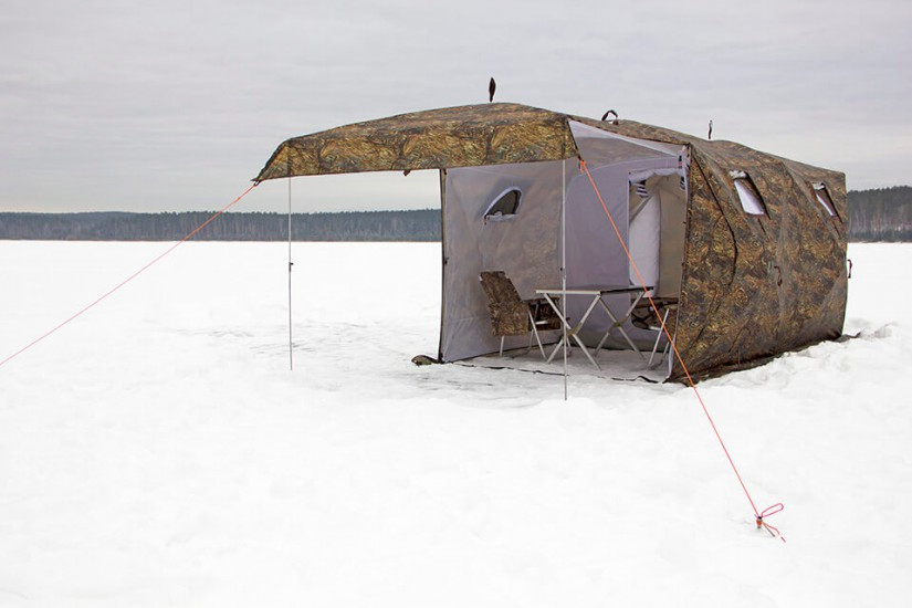 Зимняя палатка Берег Куб 3.60 (двухслойная) - фото 3 - id-p111210591
