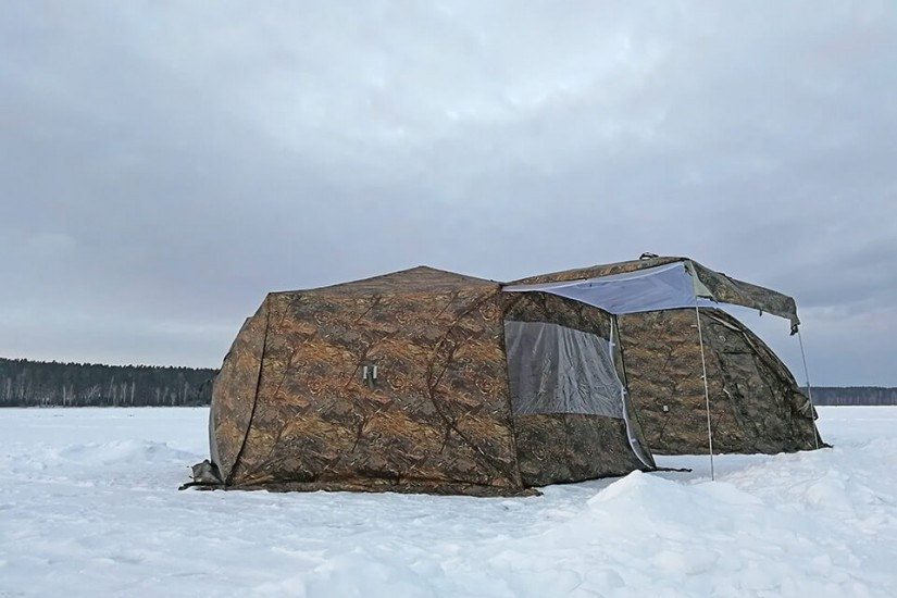 Зимняя палатка Берег Гексагон (двухслойная) - фото 2 - id-p111211307
