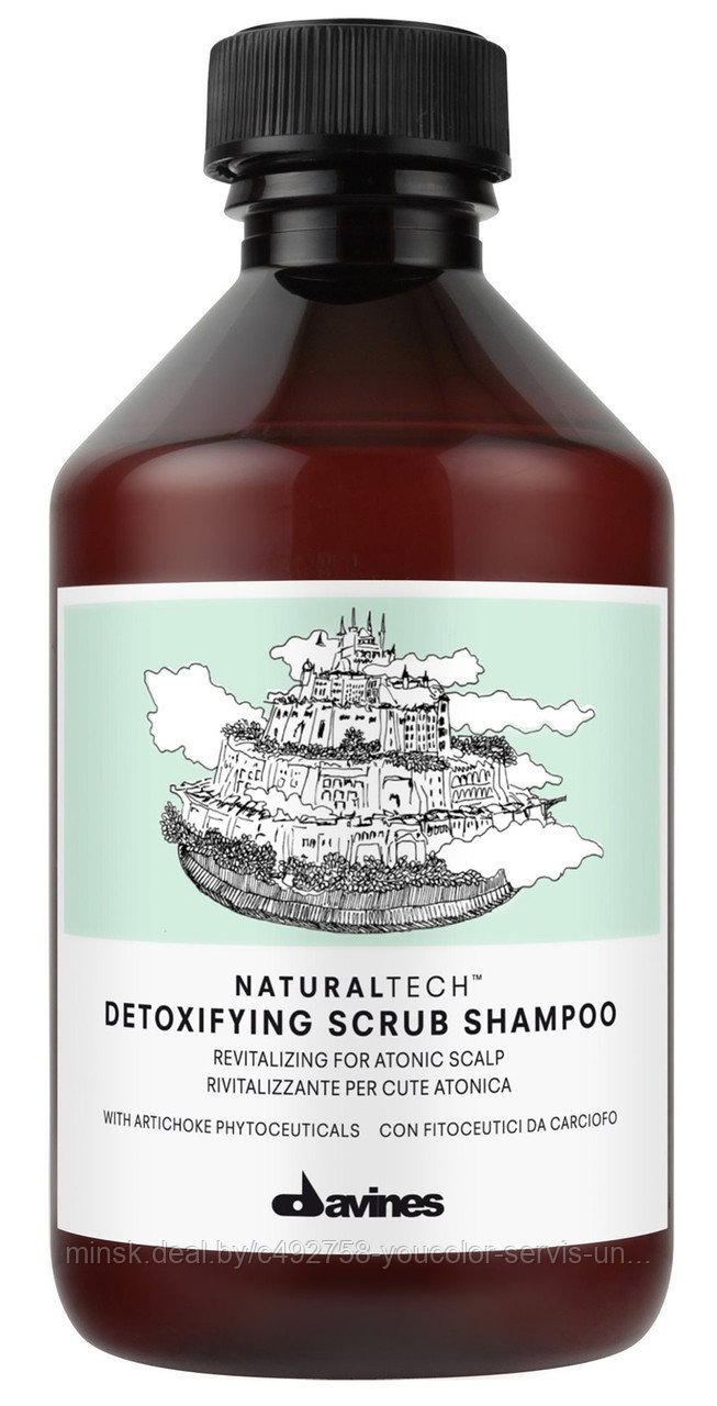 Шампунь -скраб очищающий для волос Detoxifying Davines 250 ml.