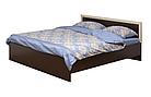 Кровать "Фриз" 180 см 21.54-01 (венге/дуб линдберг) Олмеко, фото 2