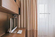Текстильное оформление окна гостиной в современном стиле, фото 2