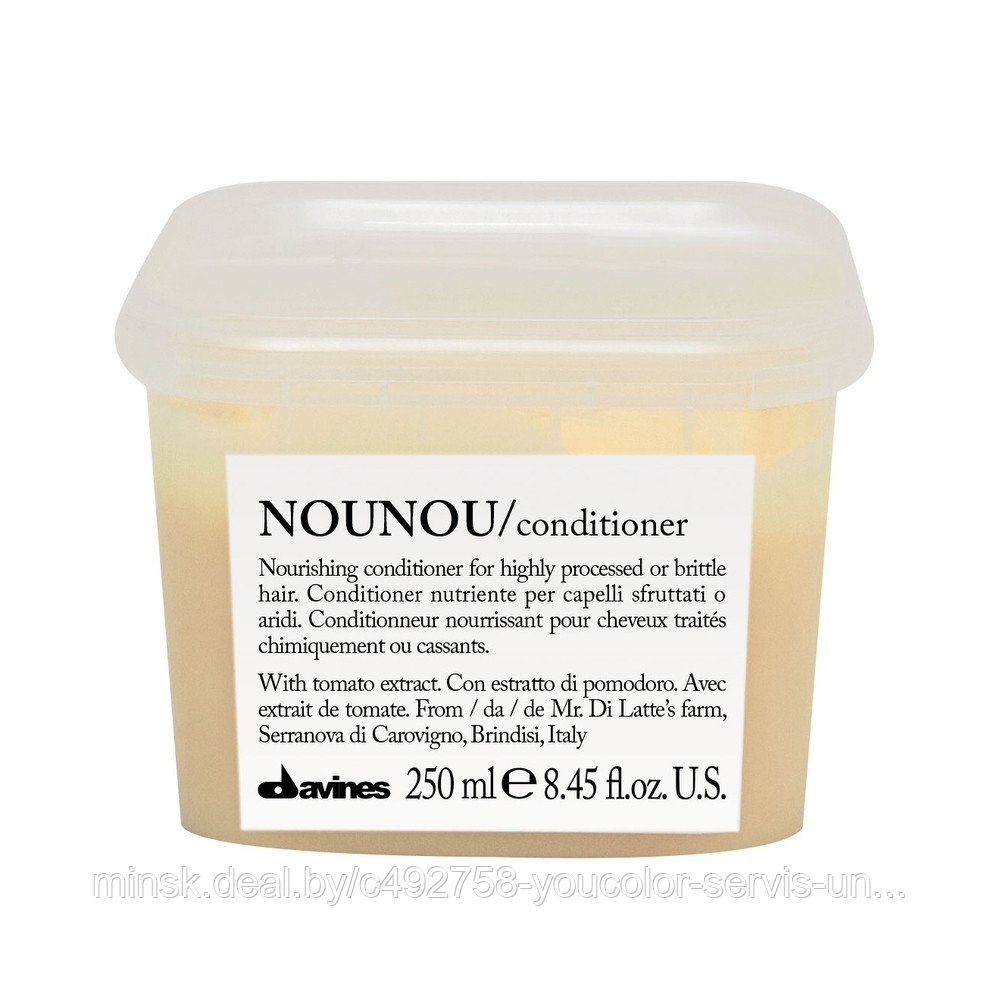 Питательный кондиционер, облегчающий расчёсывание волос NOUNOU DAVINES 250ml.
