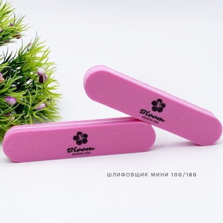 Шлифовщик Bloom мини 100/180 розовый овал - фото 1 - id-p111229007