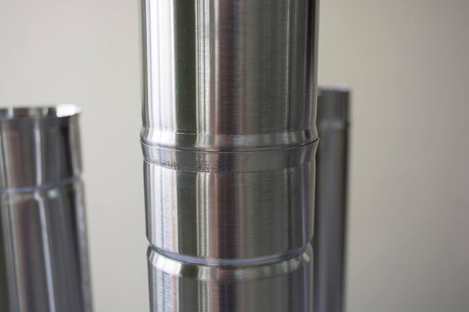 Труба составная для печи Берег (нерж. 300 х 65 мм) - фото 2 - id-p111241667