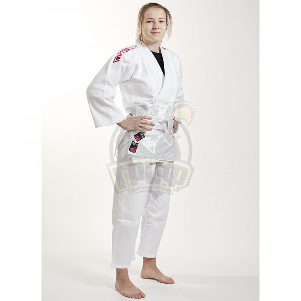 Кимоно дзюдо Ippon Gear Future 2.0 Embroidery Pink 335 г (60% хлопок, 40% полиэстер) (арт. JI350-PI)