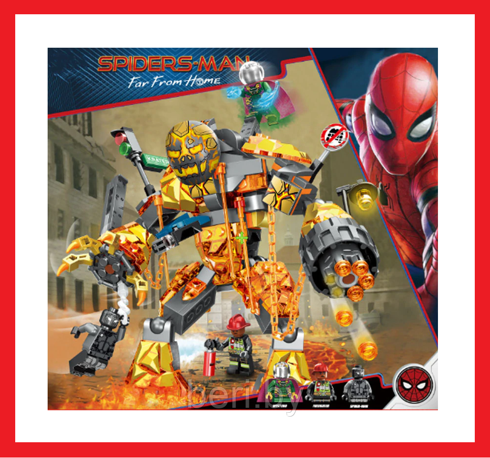 64020 Конструктор PRCK "Человек-паук", 322 элемента, Аналог LEGO Super Heroes 76128