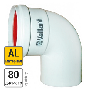 Колено Vaillant DN80, 90°