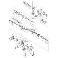 Ручка переключения в сб HR2450(4), MAKITA (162229-7)