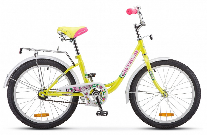 Велосипед детский Stels Pilot-200 Lady 20" Z010 желтый - фото 3 - id-p95735190