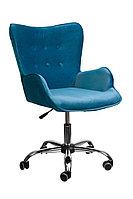 Кресло компьютерное SEDIA BELLA velvet (бирюзовый)