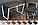 Опора металлическая с полками серии "Х" в стиле Лофт для стола из ДУБА. Выбор цвета и размера. Доставка по РБ!, фото 8