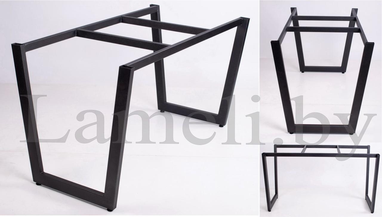 Опора металлическая серии "Х" в стиле Лофт для стола из ДУБА. Выбор цвета и размера. Доставка по РБ! - фото 4 - id-p111274889