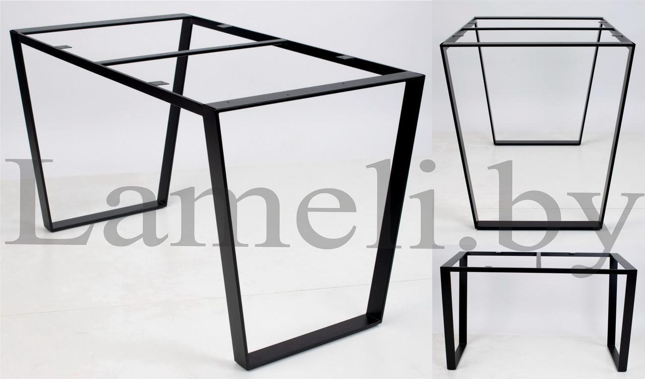 Опора металлическая серии "Х" в стиле Лофт для стола из ДУБА. Выбор цвета и размера. Доставка по РБ! - фото 5 - id-p111274889