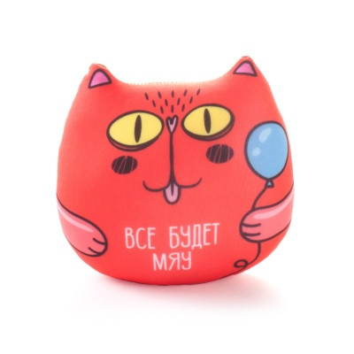 Игрушка - антистресс "Кот с фразой: Все будет мяу"