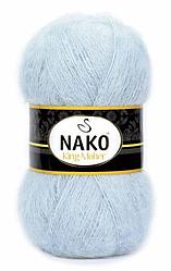 Пряжа Нако Кинг Мохер (Nako King Mohair) цвет 6620 светло-голубой