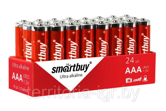 Батарейки LR03/4S AAA Smartbuy - фото 1 - id-p111275535