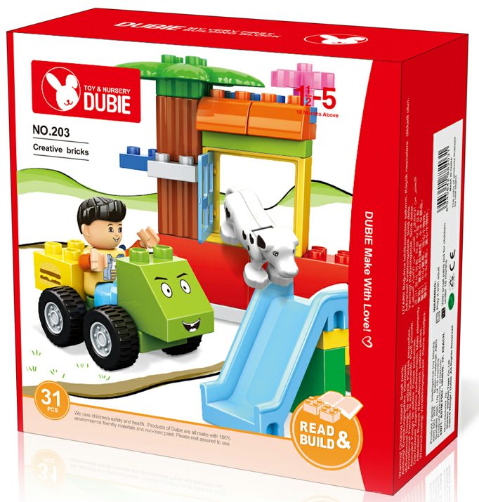 Конструктор DUBIE Игровая площадка, 31 деталь, арт.203