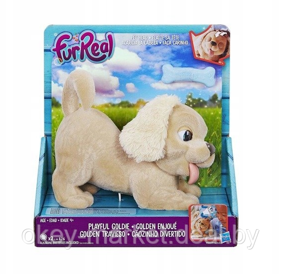 Интерактивная игрушка Hasbro FurReal Friends Игривый Голди B9064 - фото 2 - id-p111290980