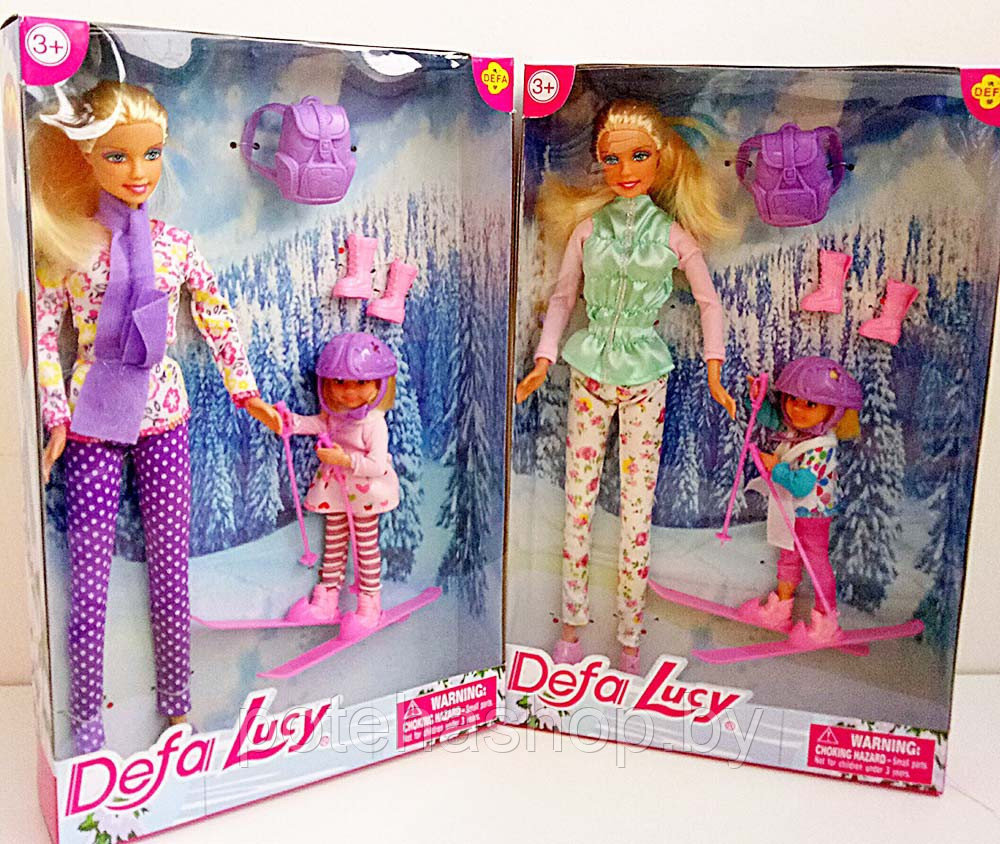 Набор кукол Defa Lucy Мама с дочкой-лыжницей , арт. 8356 - фото 1 - id-p111335401