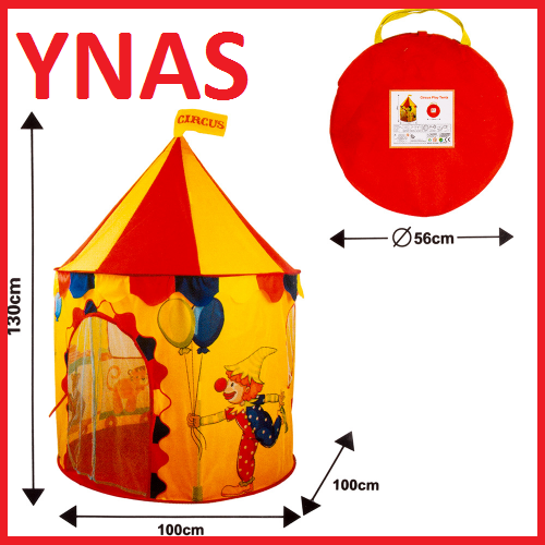 Детский игровой домик палатка шатер "Клоун в цирке", размер 130х100х100 см​​​​​​​ арт. HF040D для детей