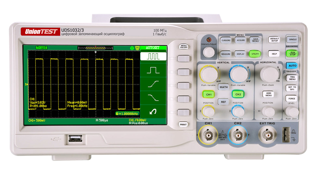 Осциллограф цифровой UnionTEST UDS1032/3