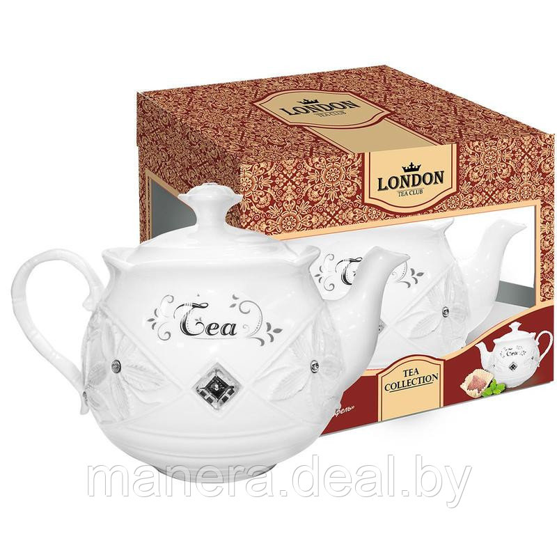 Чай London Tea Club черный Трюфель 100г в фарфоровом заварнике - фото 1 - id-p111471932