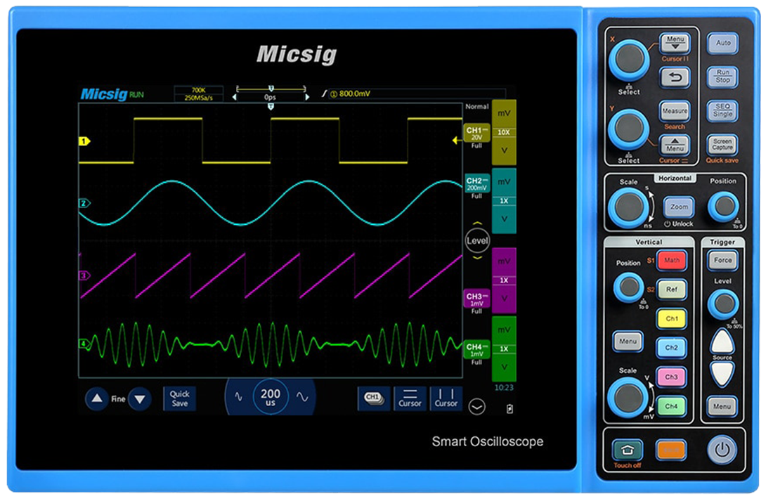 Осциллограф цифровой Micsig STO1102C Plus планшетный